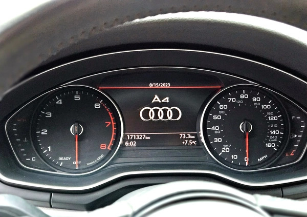 Audi A4 cena 76900 przebieg: 171000, rok produkcji 2017 z Tykocin małe 211